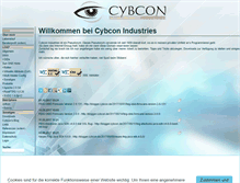 Tablet Screenshot of cybcon-industries.de